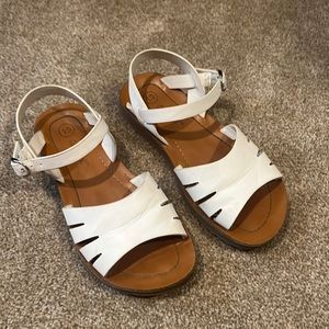 White sandals